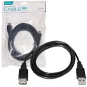 CAVO PROLUNGA USB 2.0 MASCHIO / FEMMINA LUNGHEZZA 5 MT COLORE NERO OUAFB5 OMEGA
