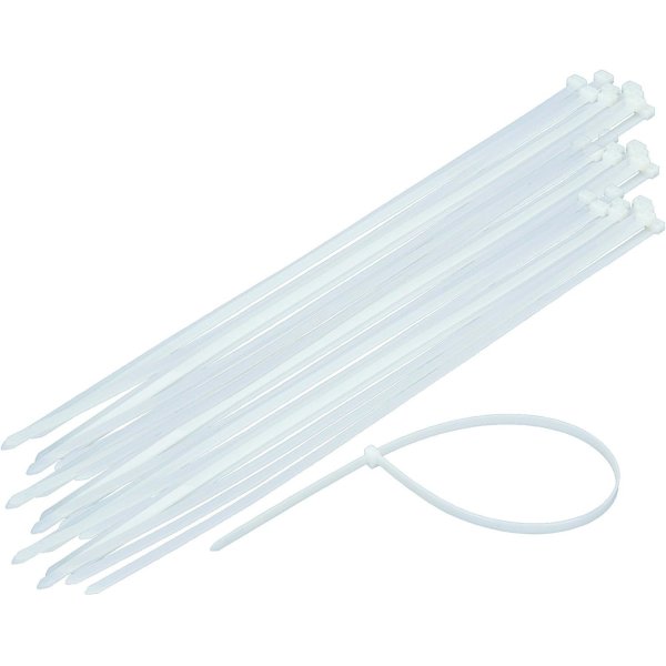 FASCETTA NYLON DI CABLAGGIO MISURA 30CM X 0.35CM CONFEZIONE 100 PEZZI COLORE BIANCO SN21503 VULTECH