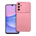 CUSTODIA per SAMSUNG GALAXY A13 5G, A04S IN SILICONE CON SLOT PER FOTOCAMERA SCORREVOLE E INTERNO IN MICROFIBRA ROSA