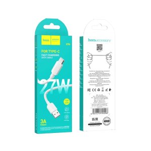 CAVO USB/TYPE-C CON SUPPORTO DI RICARICA FAST CHARGE 3A 27W - LUNGHEZZA 1 MT COLORE BIANCO X96 HOCO