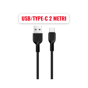 CAVO USB/TYPE-C CON SUPPORTO RICARICA FAST CHARGING (MAX 3A) - LUNGHEZZA 2 MT COLORE NERO X20 HOCO BLISTER