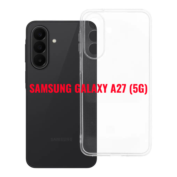CUSTODIA per SAMSUNG GALAXY A27 (5G) TRASPARENTE IN GEL TPU SILICONE 1,8mm