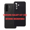 CUSTODIA per SAMSUNG GALAXY A27 (5G) IN SILICONE NERO CON EFFETTO SOFT TOUCH E INTERNO IN MICROFIBRA
