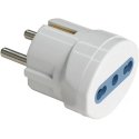 ADATTATORE ITALO-TEDESCO PRESA 10A / USCITA BIVALENTE 300616B POLIPLAST