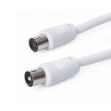 CAVO ANTENNA TV MASCHIO/FEMMINA LUNGHEZZA 1,5 METRI COLORE BIANCO DIGIQUEST COD.118 BULK CAVO ANTENNA TV MASCHIO/FEMMINA LUNGHEZZA 1,5 METRI COLORE BIANCO DIGIQUEST COD.118 BULK
