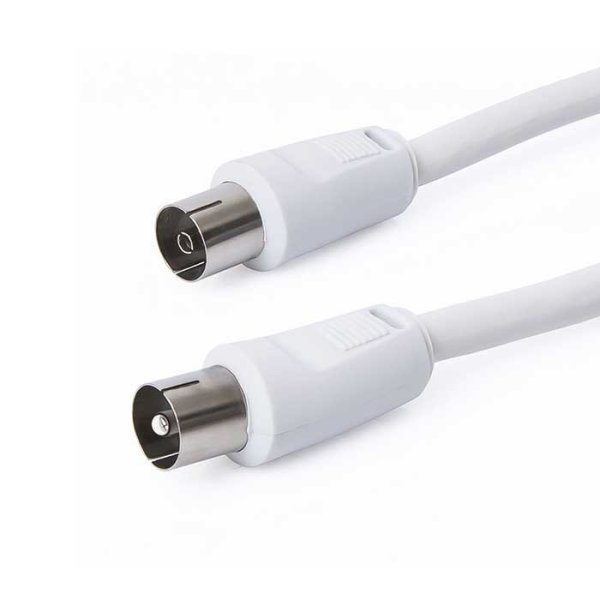 CAVO ANTENNA TV MASCHIO/FEMMINA LUNGHEZZA 1,5 METRI COLORE BIANCO DIGIQUEST COD.118 BULK CAVO ANTENNA TV MASCHIO/FEMMINA LUNGHEZZA 1,5 METRI COLORE BIANCO DIGIQUEST COD.118 BULK