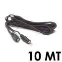 PROLUNGA AUDIO STEREO JACK 3,5mm MASCHIO / 3,5mm FEMMINA - LUNGHEZZA 10 METRI COLORE NERO (AV-MF10) PROLUNGA AUDIO STEREO JACK 3,5mm MASCHIO / 3,5mm FEMMINA - LUNGHEZZA 10 METRI COLORE NERO (AV-MF10)