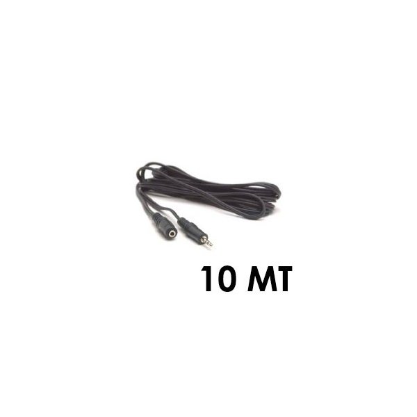 PROLUNGA AUDIO STEREO JACK 3,5mm MASCHIO / 3,5mm FEMMINA - LUNGHEZZA 10 METRI COLORE NERO (AV-MF10) PROLUNGA AUDIO STEREO JACK 3,5mm MASCHIO / 3,5mm FEMMINA - LUNGHEZZA 10 METRI COLORE NERO (AV-MF10)