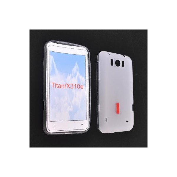 CUSTODIA GEL TPU SILICONE SEMI-RIGIDA per HTC TITAN X310E COLORE BIANCO CUSTODIA GEL TPU SILICONE SEMI-RIGIDA per HTC TITAN X310E COLORE BIANCO