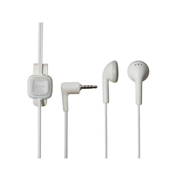 AURICOLARE STEREO con CONNETTORE JACK 2,5mm - TASTO DI CONTROLLO COLORE BIANCO ORIGINALE NOKIA WH-101 BULK AURICOLARE STEREO con CONNETTORE JACK 2,5mm - TASTO DI CONTROLLO COLORE BIANCO ORIGINALE NOKIA WH-101 BULK