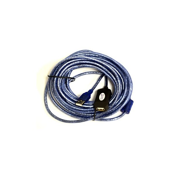 CAVO PROLUNGA USB 2.0 MASCHIO / FEMMINA AMPLIFICATA LUNGHEZZA 10 Mt. COLORE BLU PUSB10M CAVO PROLUNGA USB 2.0 MASCHIO / FEMMINA AMPLIFICATA LUNGHEZZA 10 Mt. COLORE BLU PUSB10M