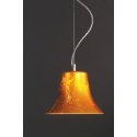 LAMPADARIO SOSPESO CROMO E27 VASO ARANCIO D25 SERIE DEMETRA "MADE IN ITALY" LAMPADARIO SOSPESO CROMO E27 VASO ARANCIO D25 SERIE DEMETRA "MADE IN ITALY"