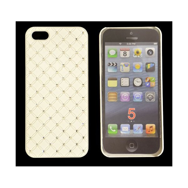 CUSTODIA per APPLE IPHONE SE, IPHONE 5S, IPHONE 5 - BACK RIGIDA CON BRILLANTINI COLORE BIANCO CUSTODIA per APPLE IPHONE SE, IPHONE 5S, IPHONE 5 - BACK RIGIDA CON BRILLANTINI COLORE BIANCO