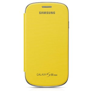 CUSTODIA FLIP ORIGINALE SAMSUNG EFC-1M7FYEGSTD COLORE GIALLO per I8190 GALAXY S3 MINI BLISTER