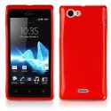 CUSTODIA GEL TPU SILICONE LUCIDA per SONY XPERIA J ST26i COLORE ROSSO CUSTODIA GEL TPU SILICONE LUCIDA per SONY XPERIA J ST26i COLORE ROSSO