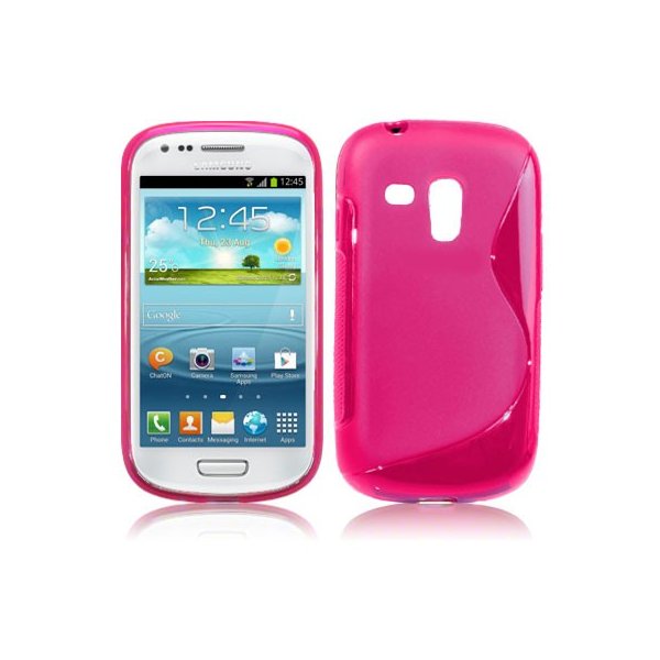 CUSTODIA GEL TPU SILICONE DOUBLE per SAMSUNG i8190 Galaxy S3 Mini, I8200 Galaxy S3 Mini VE COLORE ROSA CUSTODIA GEL TPU SILICONE DOUBLE per SAMSUNG i8190 Galaxy S3 Mini, I8200 Galaxy S3 Mini VE COLORE ROSA
