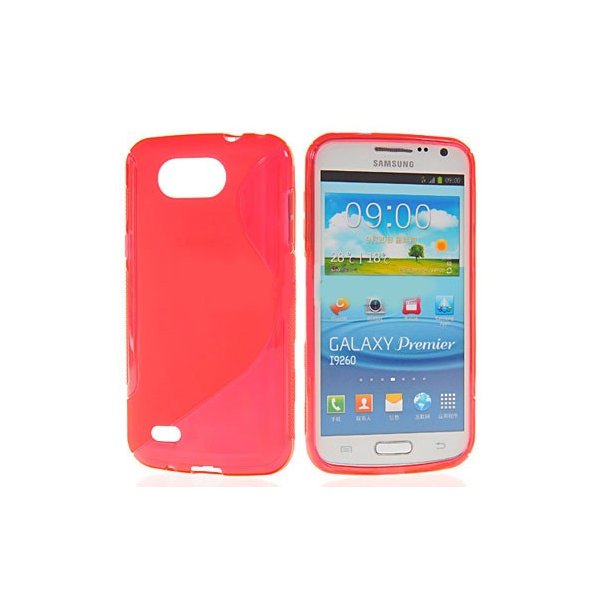 CUSTODIA GEL TPU SILICONE DOUBLE per SAMSUNG I9260 Galaxy Premier COLORE ROSSO CUSTODIA GEL TPU SILICONE DOUBLE per SAMSUNG I9260 Galaxy Premier COLORE ROSSO