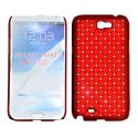 CUSTODIA RIGIDA GOMMATA CON BRILLANTINI per SAMSUNG NOTE2 N7100, N7105 COLORE ROSSO CUSTODIA RIGIDA GOMMATA CON BRILLANTINI per SAMSUNG NOTE2 N7100, N7105 COLORE ROSSO