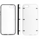 CUSTODIA per APPLE IPHONE SE, IPHONE 5S, IPHONE 5 - BACK RIGIDA COLORE BIANCO CON CORNICE NERA E BIANCA CUSTODIA per APPLE IPHONE SE, IPHONE 5S, IPHONE 5 - BACK RIGIDA COLORE BIANCO CON CORNICE NERA E BIANCA