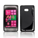CUSTODIA GEL TPU SILICONE DOUBLE NOKIA LUMIA 810 COLORE NERO CUSTODIA GEL TPU SILICONE DOUBLE NOKIA LUMIA 810 COLORE NERO