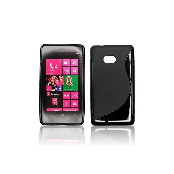 CUSTODIA GEL TPU SILICONE DOUBLE NOKIA LUMIA 810 COLORE NERO CUSTODIA GEL TPU SILICONE DOUBLE NOKIA LUMIA 810 COLORE NERO